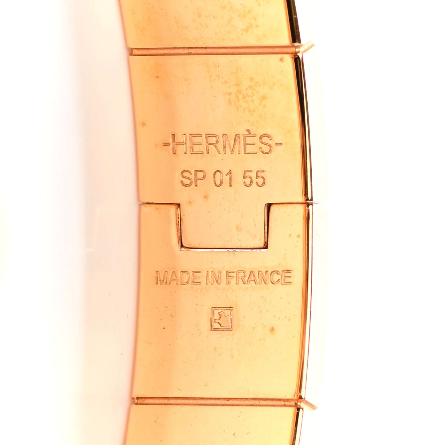 Enamel Printed Narrow Balades Equestres Folk Hinged Bracelet S