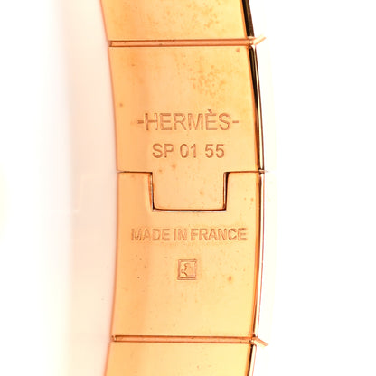 Hermes Enamel Printed Narrow Balades Equestres Folk Hinged Bracelet S 4 of 5