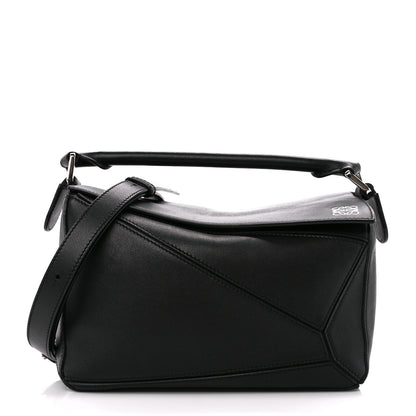 Loewe Calfskin Small Puzzle Bag Black 1 of 11