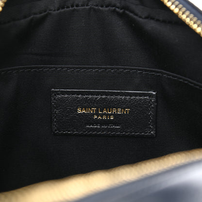 Saint Laurent Calfskin Matelasse Monogram Lou Camera Bag Navy 6 of 9