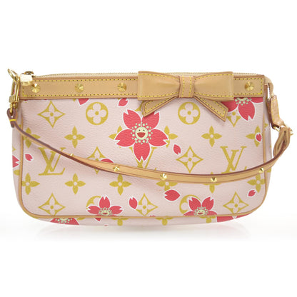Louis Vuitton Monogram Cherry Blossom Pochette Accessories Red 1 of 8