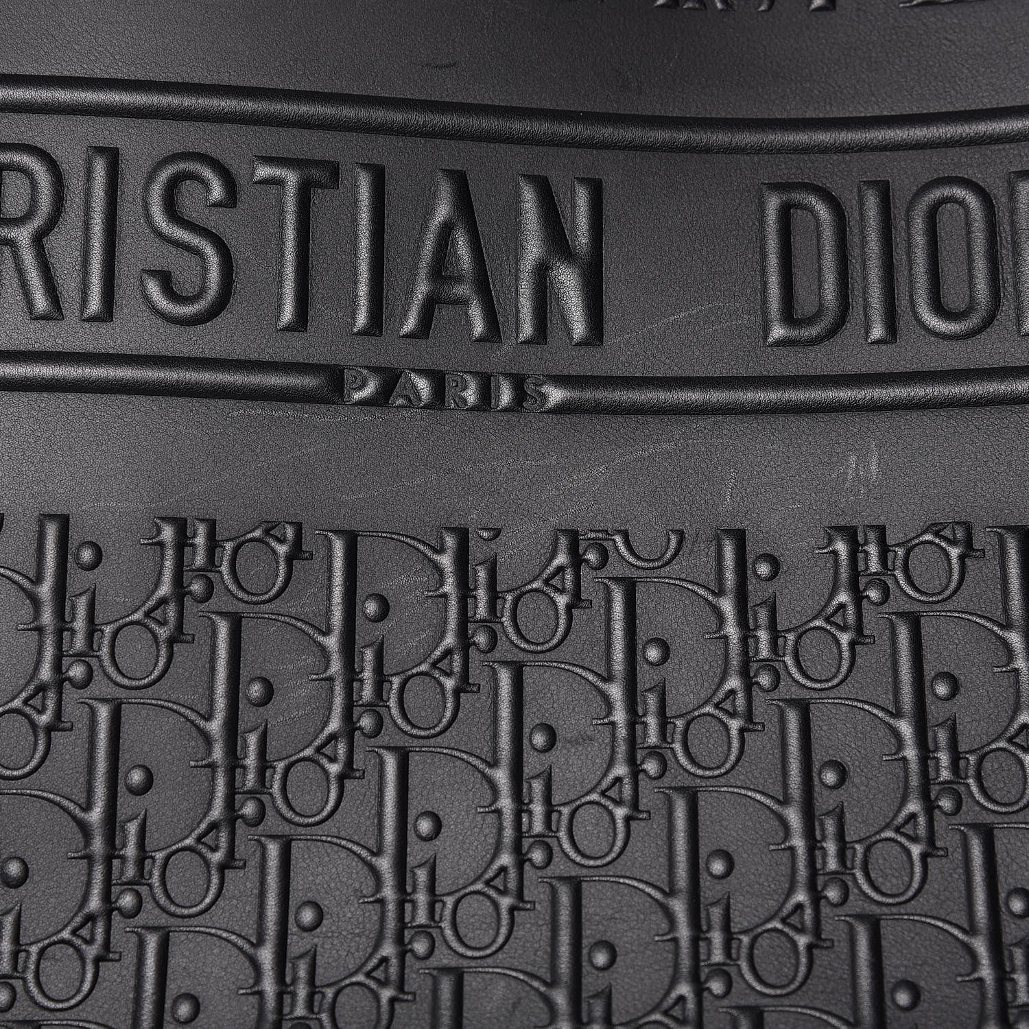 Christian Dior Oblique Calfskin Embossed Book Tote Black 13 of 13