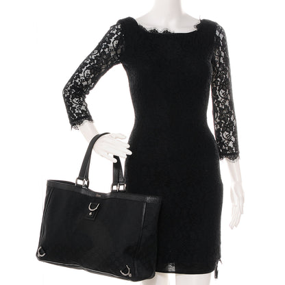 Gucci Monogram Large Abbey Tote Black 2 of 7