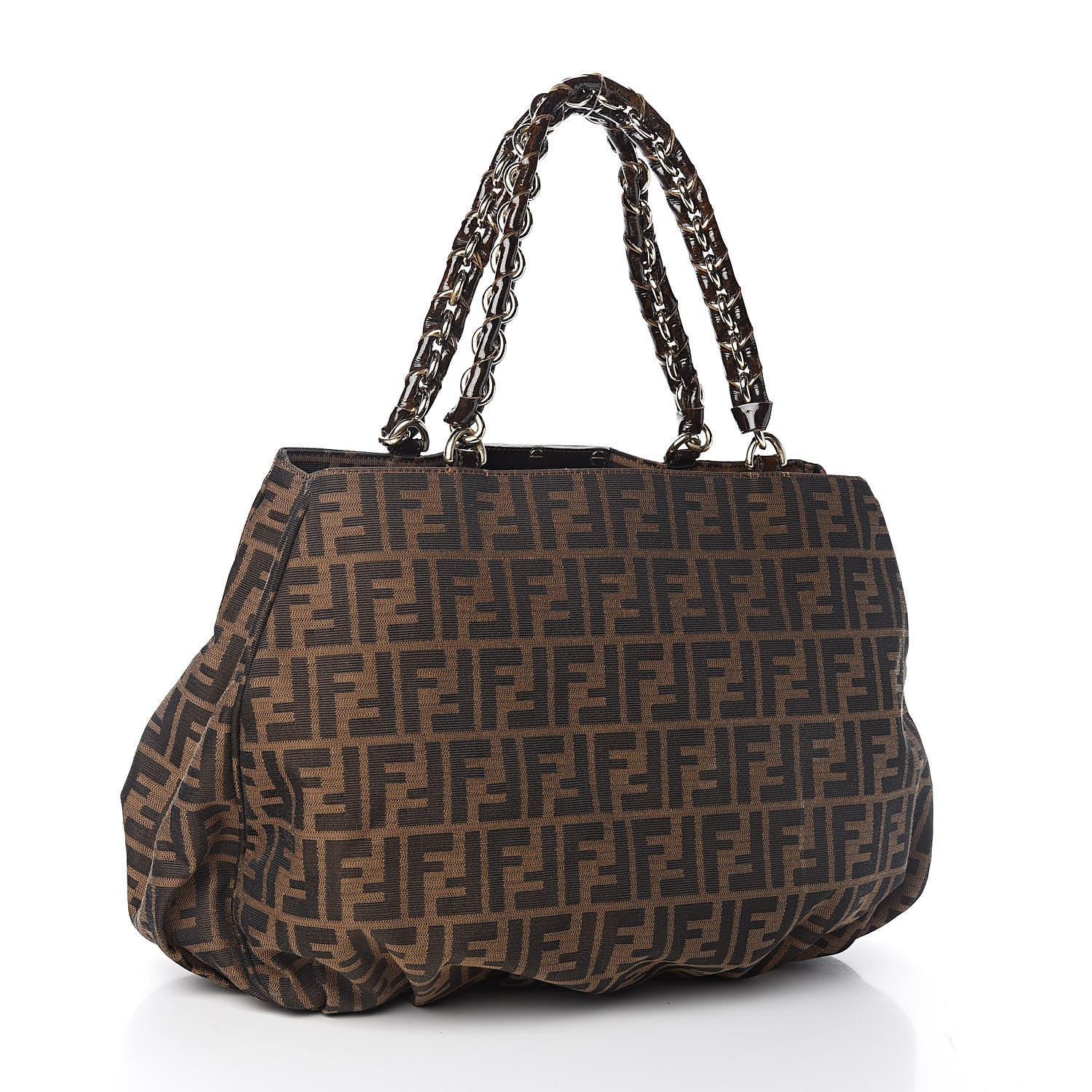 Fendi Zucca Mia Tote Tobacco 3 of 10