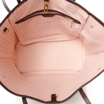 Louis Vuitton Damier Ebene Neo Neverfull MM Rose Ballerine 6 of 14