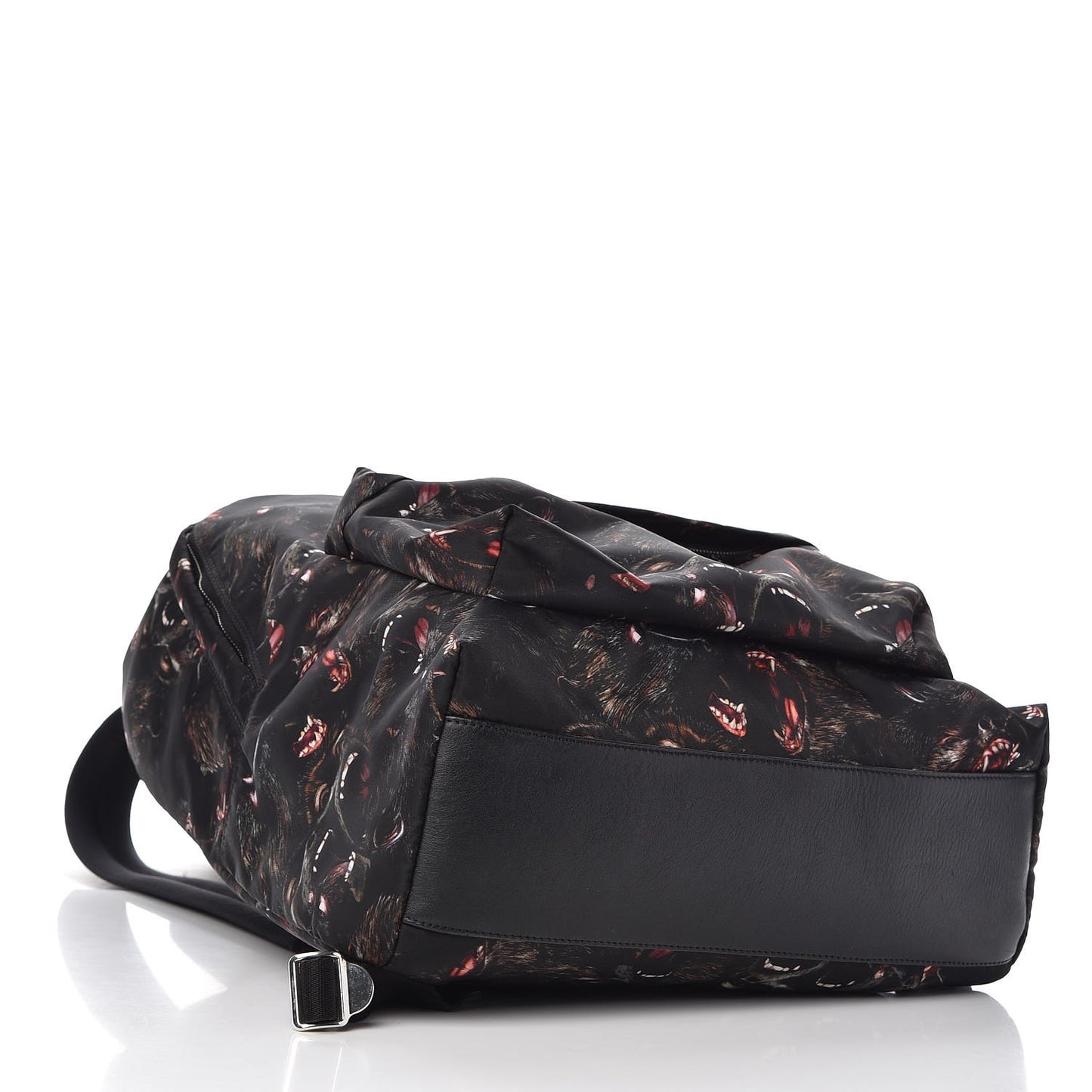 Nylon All Over Monkey Brother Print Backpack Black