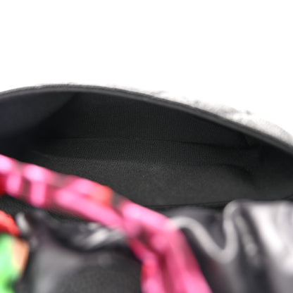 Chanel Caviar Fabric Graffiti Foldable Tote Bag With Chain Black Multicolor 8 of 18