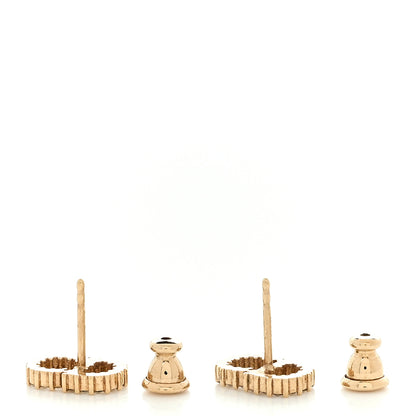 Christian Dior Strass Crystal CD Earrings Gold 3 of 4