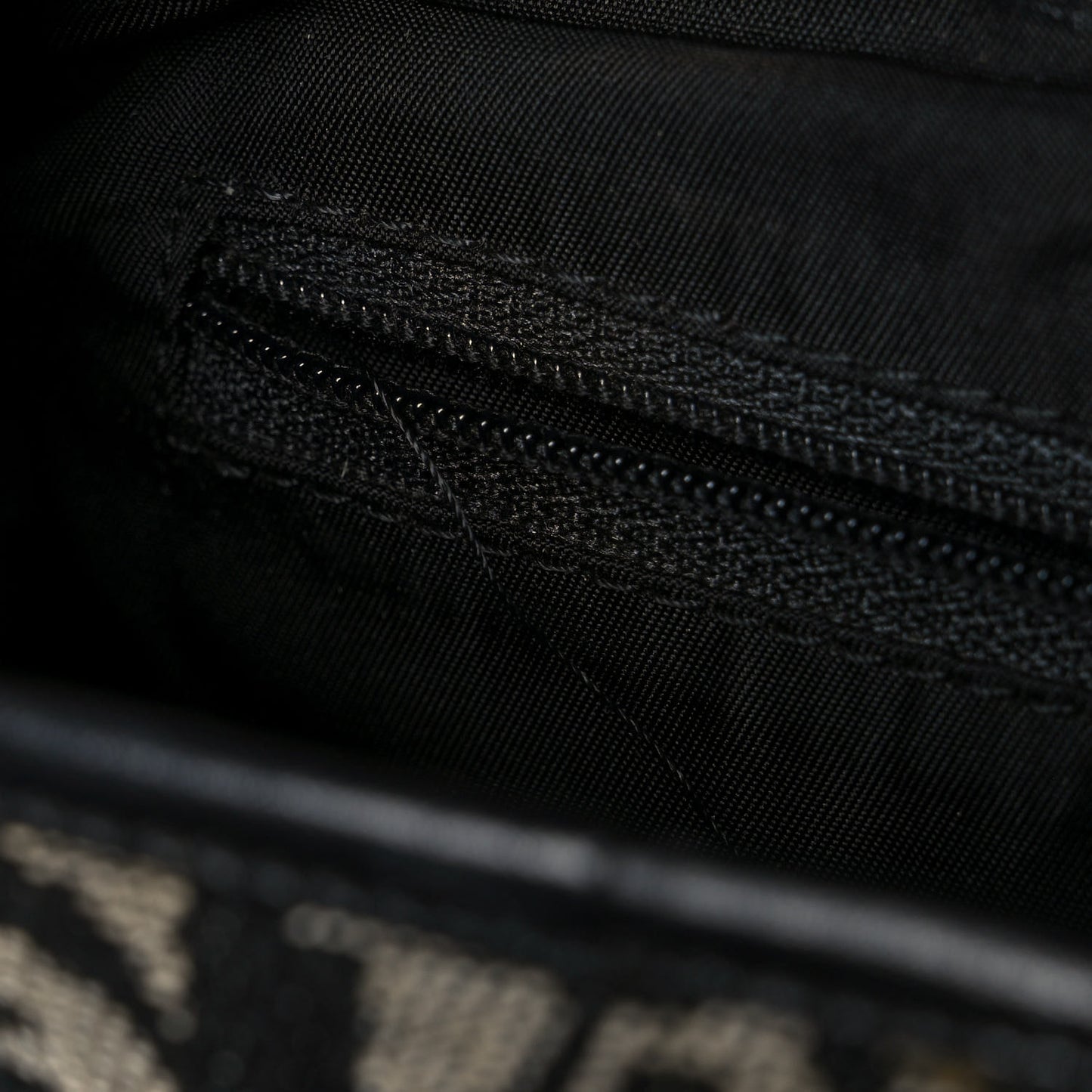 Monogram Double Saddle Bag Black