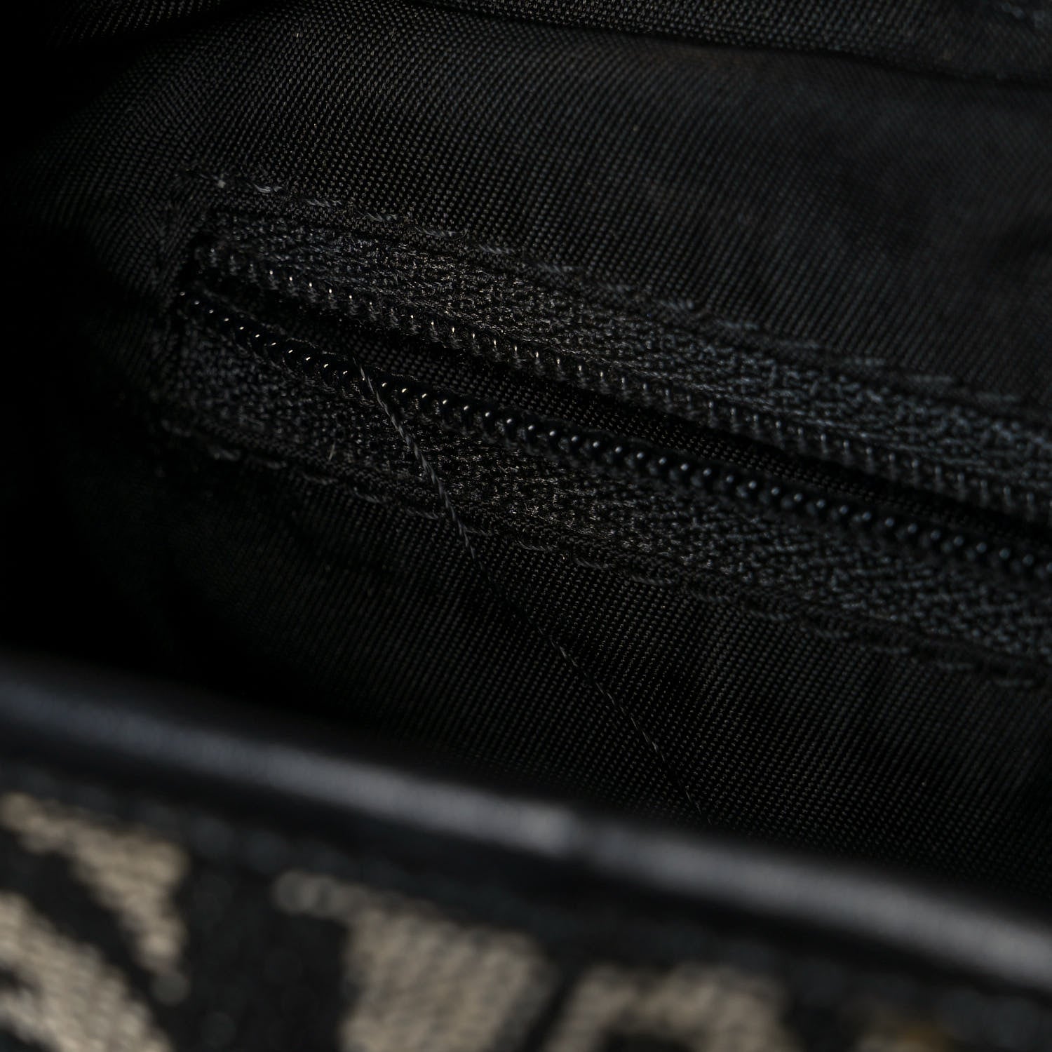 Christian Dior Monogram Double Saddle Bag Black 10 of 10