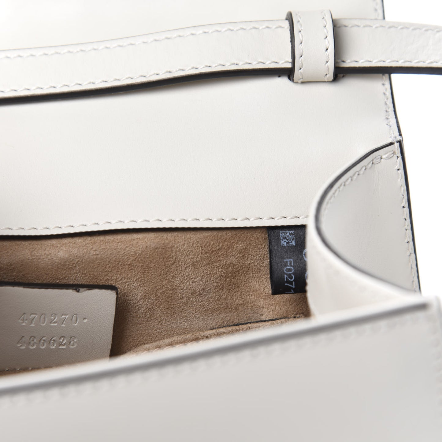 Calfskin Mini Sylvie Top Handle Bag White