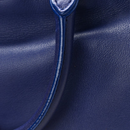 Saint Laurent Calfskin Small Classic Y Cabas Navy 13 of 15