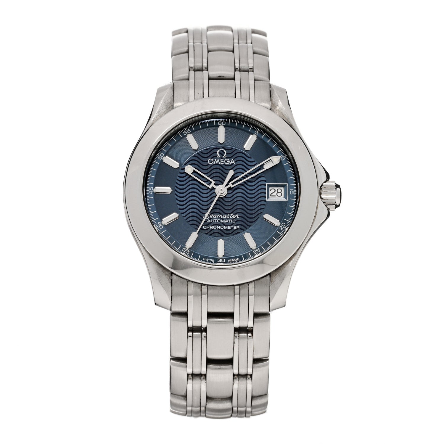 Omega Stainless Steel 36mm Seamaster Automatic Watch Blue 168.1601 Blue 1 of 4