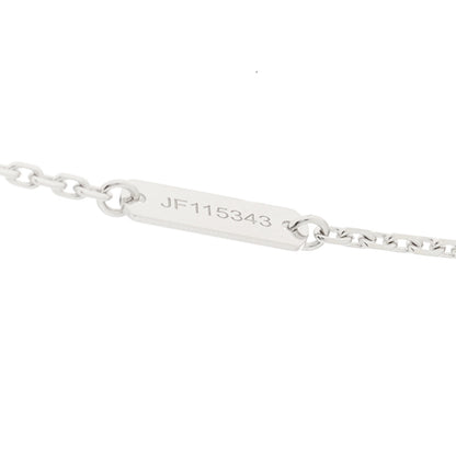 Van Cleef & Arpels 18K White Gold Mother of Pearl Vintage Alhambra Pendant Necklace 5 of 5