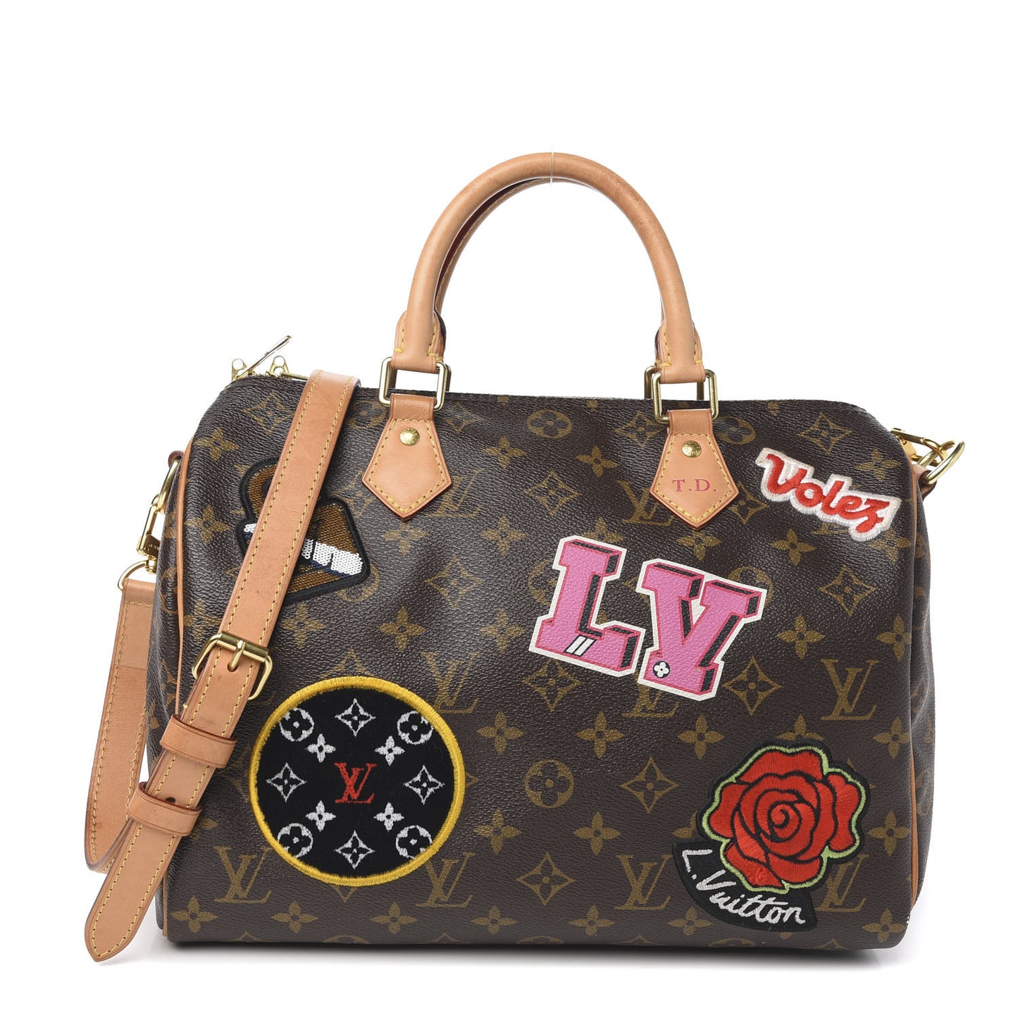 Monogram Patches Speedy Bandouliere 30
