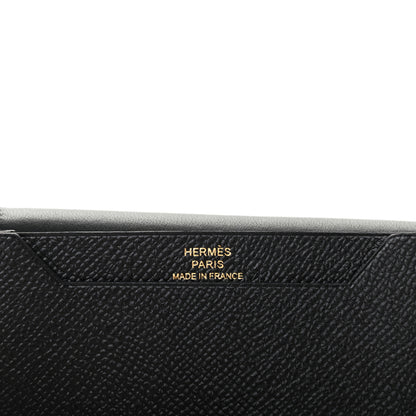Hermes Epsom Bearn Card Holder Wallet Black 6 of 7
