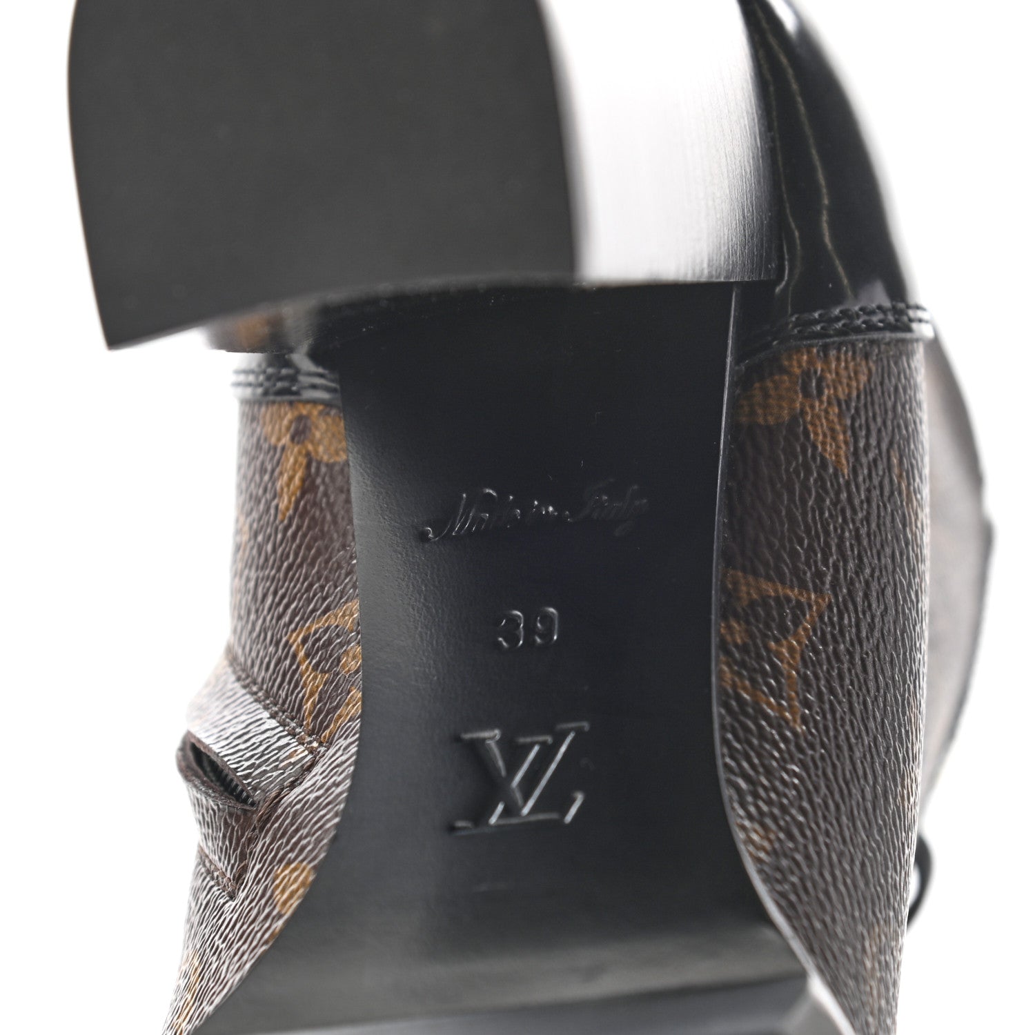 Louis Vuitton Patent Calfskin Monogram Star Trail Ankle Boots 39 Black 6 of 8