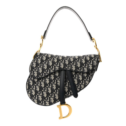 Christian Dior Oblique Saddle Bag Blue 1 of 10