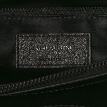 Saint Laurent Calfskin Y Quilted Monogram Large Loulou Chain Satchel Black 7 of 12