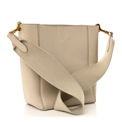 Celine Soft Grained Calfskin Small Sangle Bucket Bag Light Taupe 3 of 13