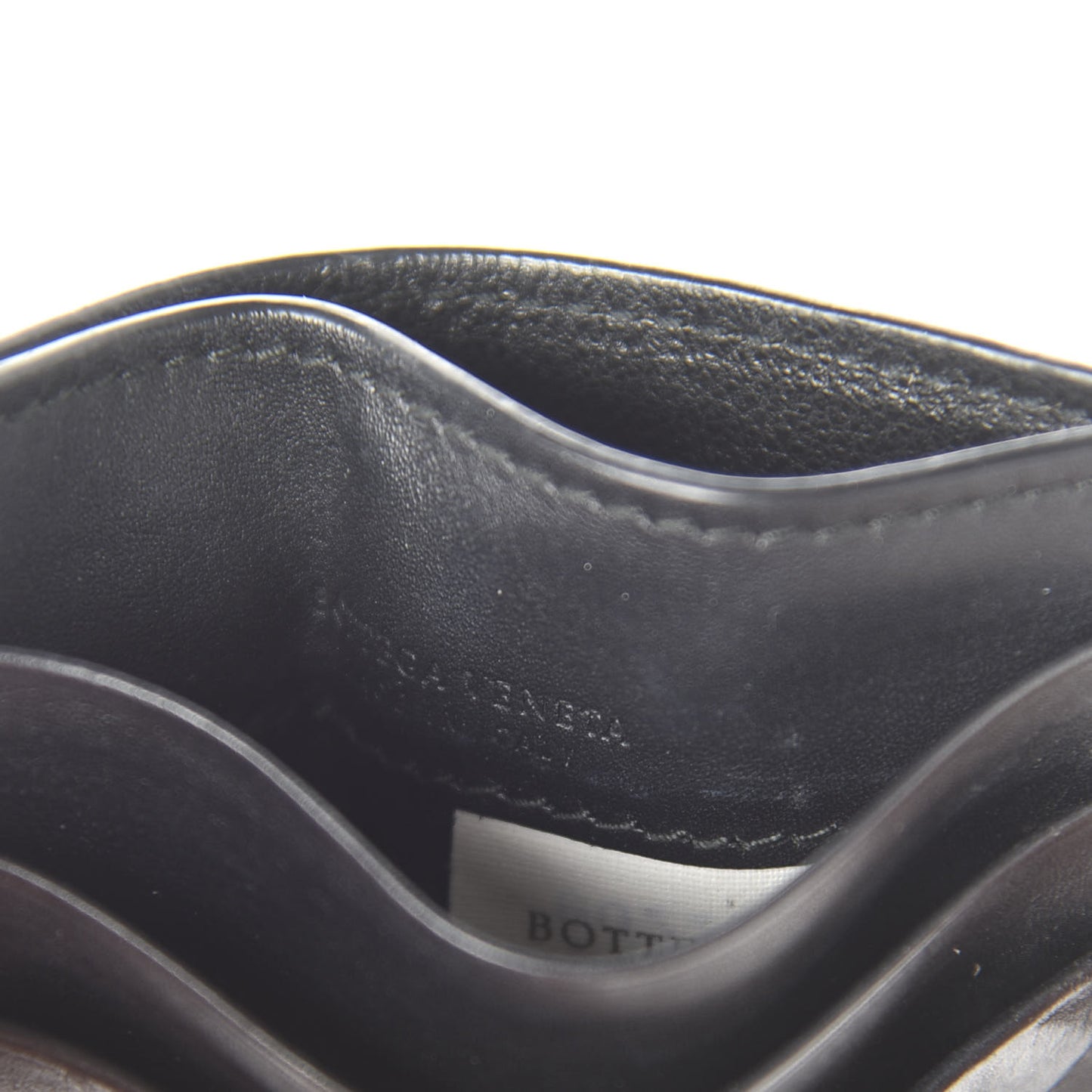 Nappa Intrecciato Card Holder Black