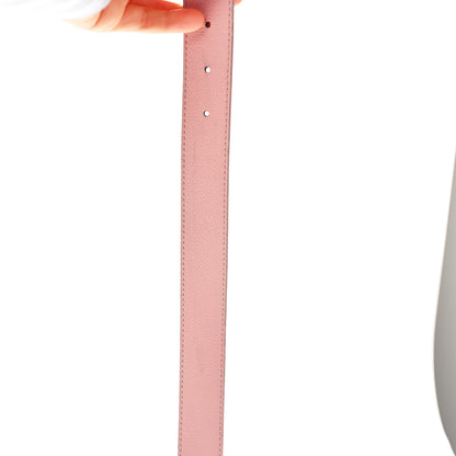Louis Vuitton Calfskin Monogram 30mm LV Initiales Reversible Belt 90 36 Rose Ballerine 6 of 8