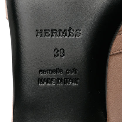Hermes Calfskin Oz Mules 39 Beige Nude 8 of 9