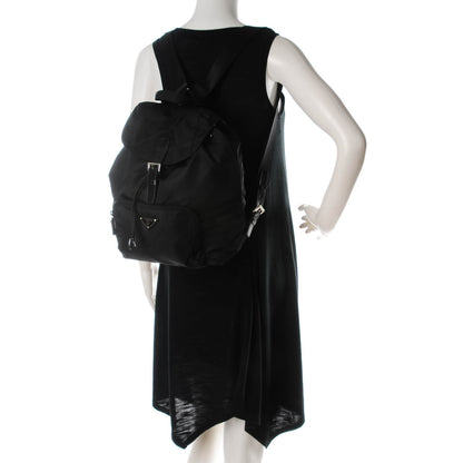 Prada Nylon Cinch Backpack Black 2 of 7
