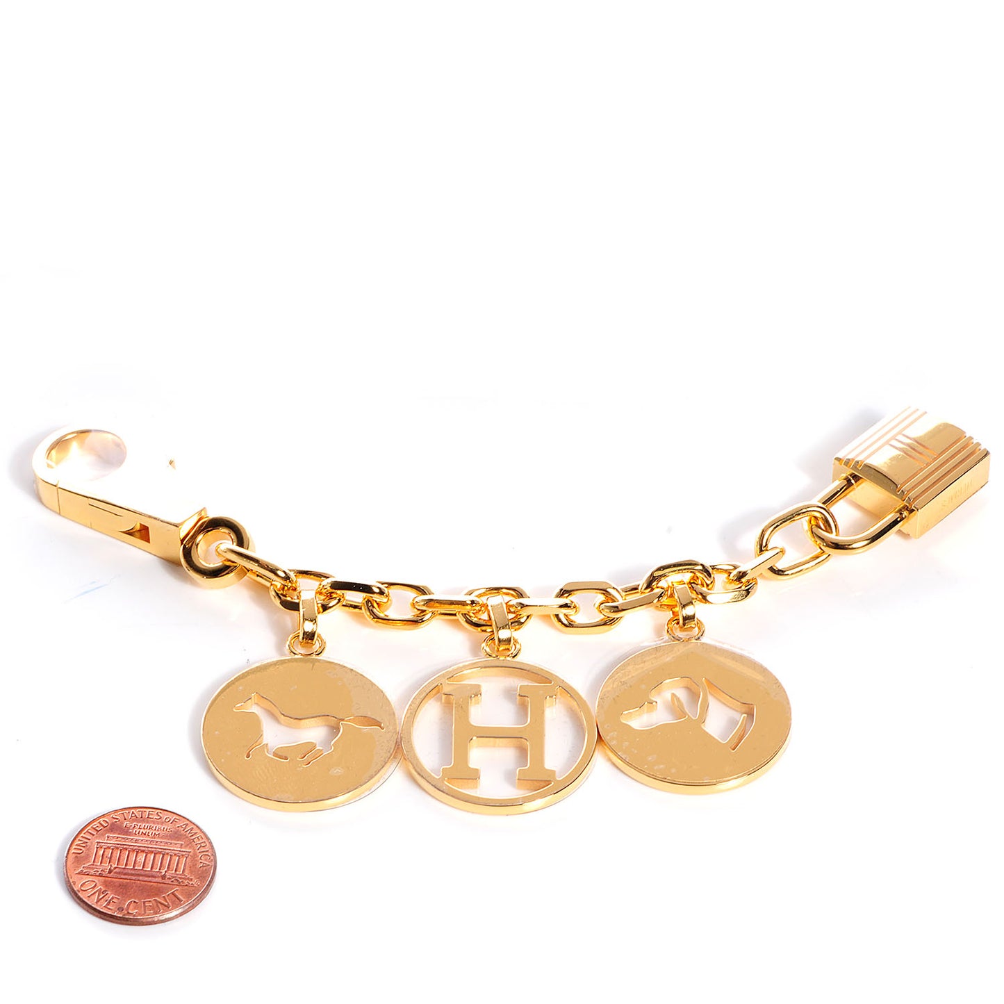 Breloque Bag Charm Gold