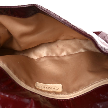 Chanel Vinyl Rock and Chain Medium Flap Bordeaux 5 of 11