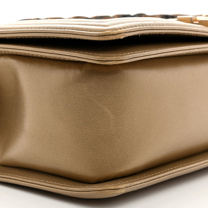 Chanel Metallic Lambskin Medium Scaled Boy Flap Gold 9 of 11