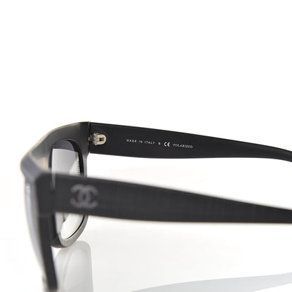 Chanel Polarized CC Sunglasses 5333 Matte Black 6 of 8