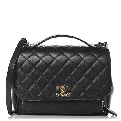 Chanel Caviar Quilted Large Business Affinity Flap Black 1 of 8