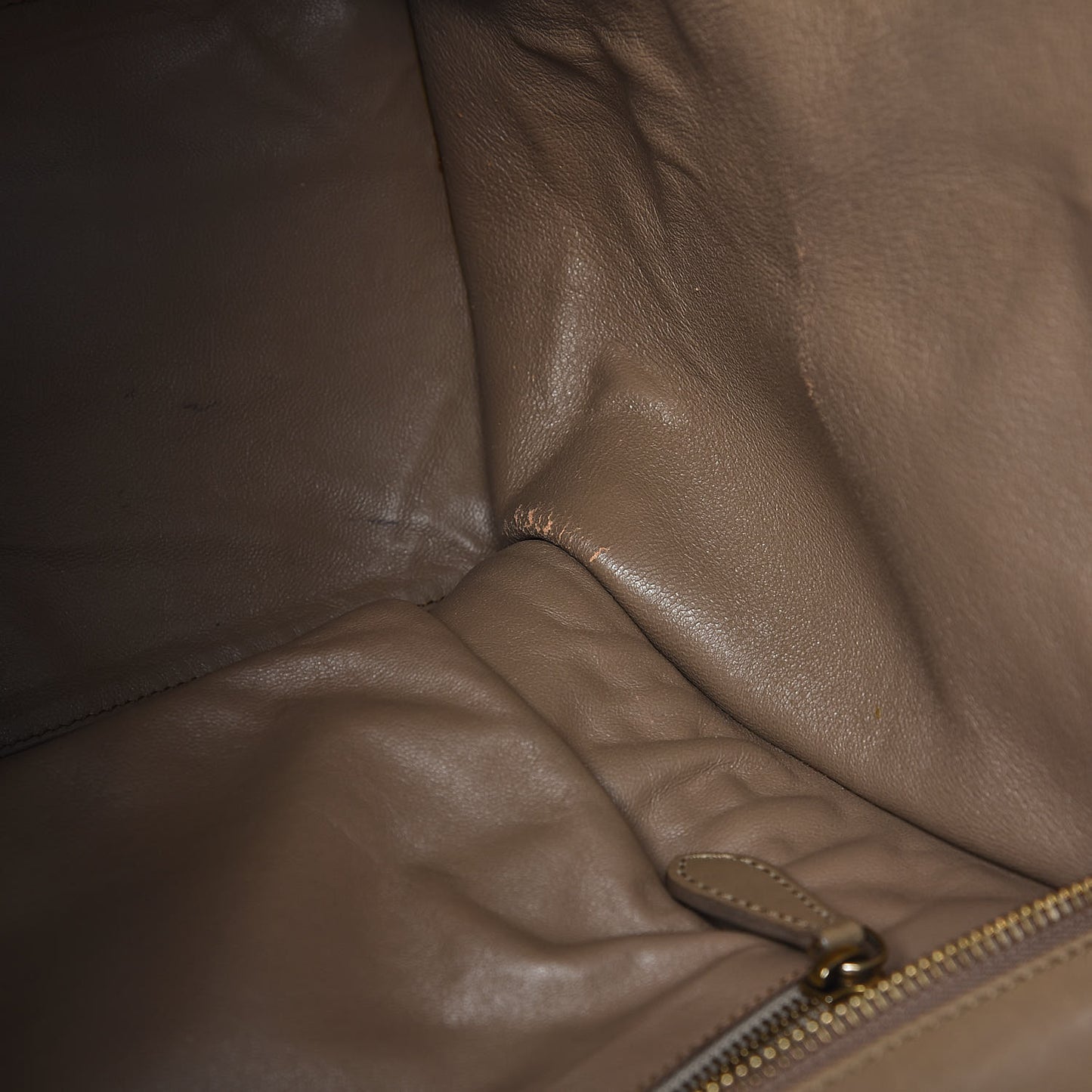 Smooth Calfskin Mini Luggage Camel