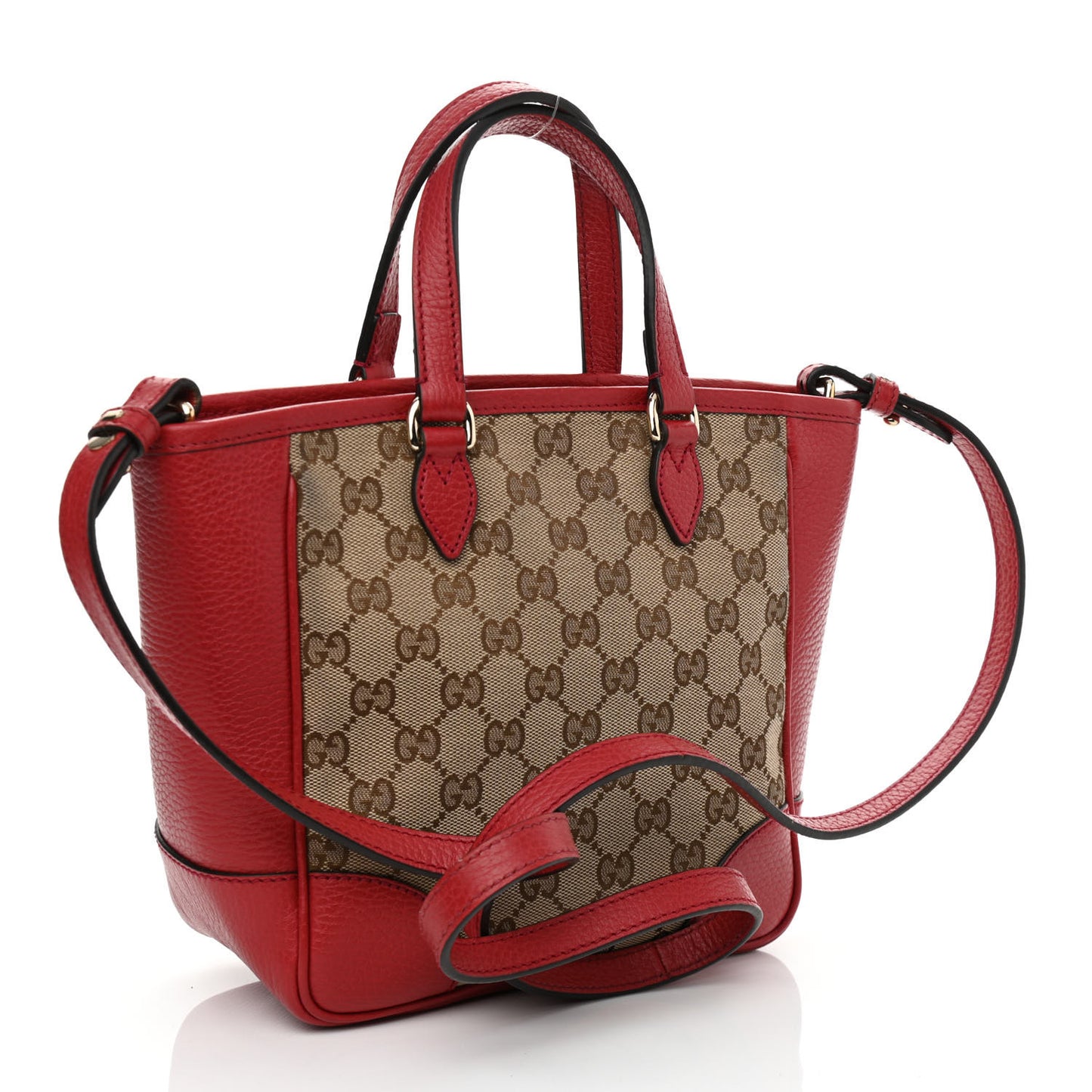 Monogram Small Bree Tote Red