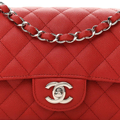 Chanel Caviar Quilted Mini Rectangular Flap Red 8 of 11