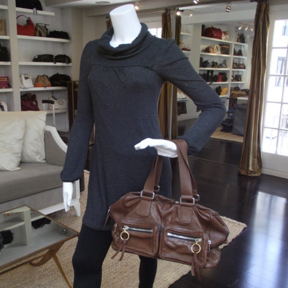 Chloe Calfskin Betty Shoulder Bag Chocolate 2 of 11