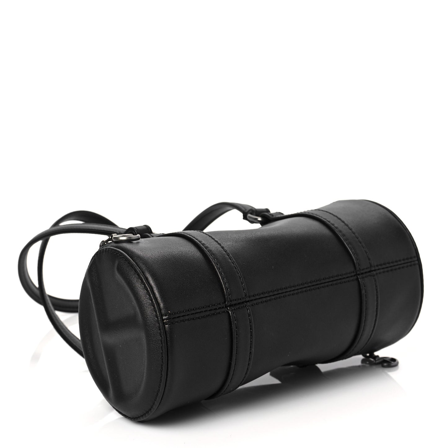 Vegan Leather Small Duffle Black