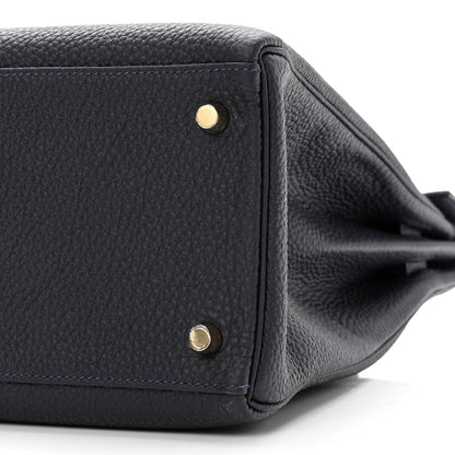 Hermes Togo Kelly Retourne 35 Bleu Nuit 10 of 11