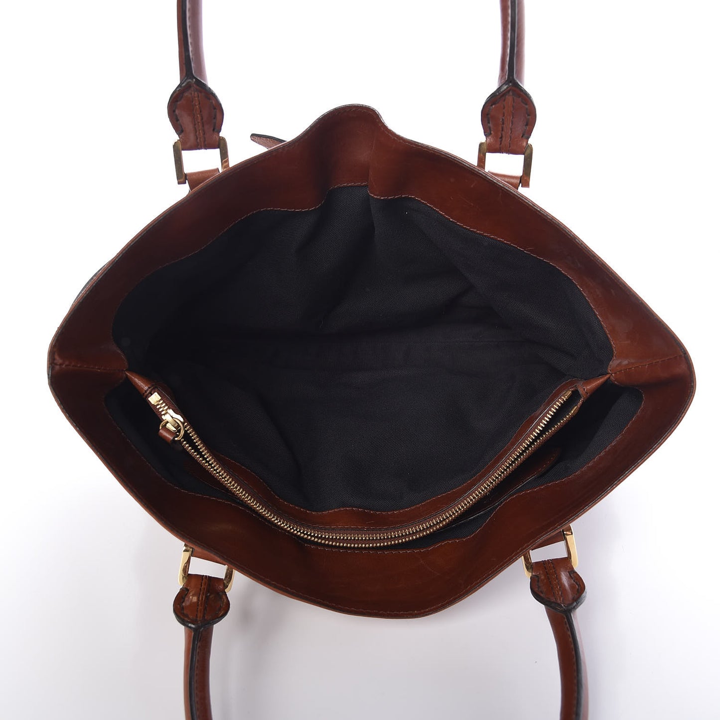 House Check Bridle Calfskin Medium Lynher Tote Dark Tan