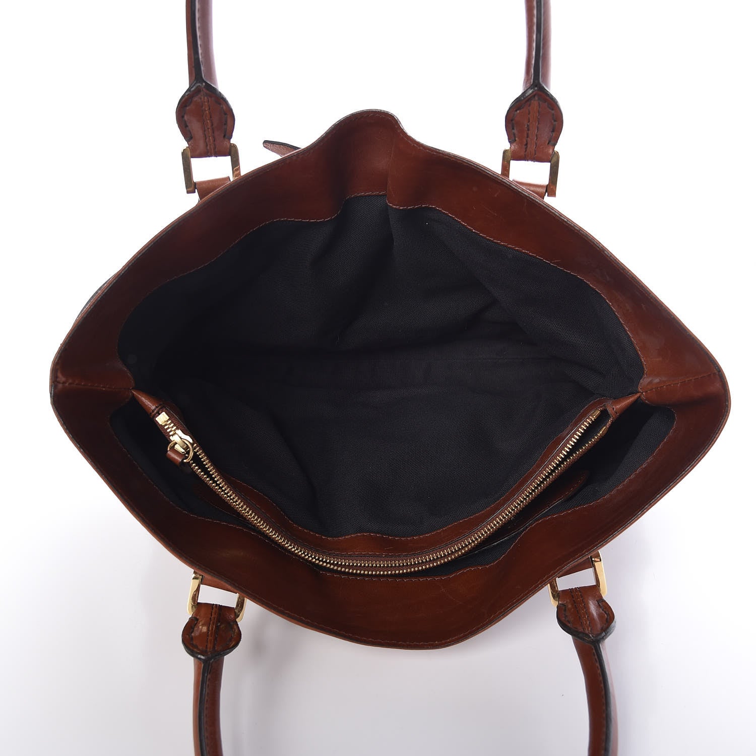 Burberry House Check Bridle Calfskin Medium Lynher Tote Dark Tan 6 of 18