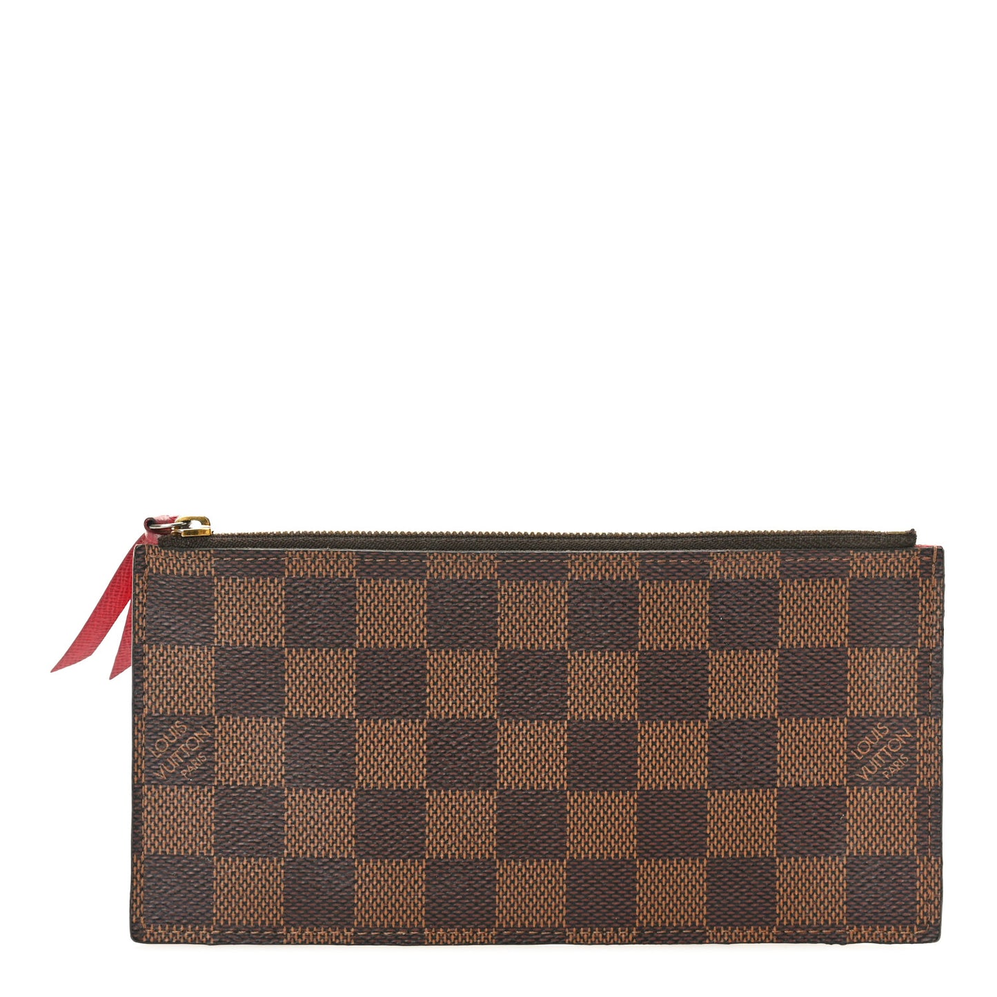 Damier Ebene Felicie Chain Wallet Zippered Insert