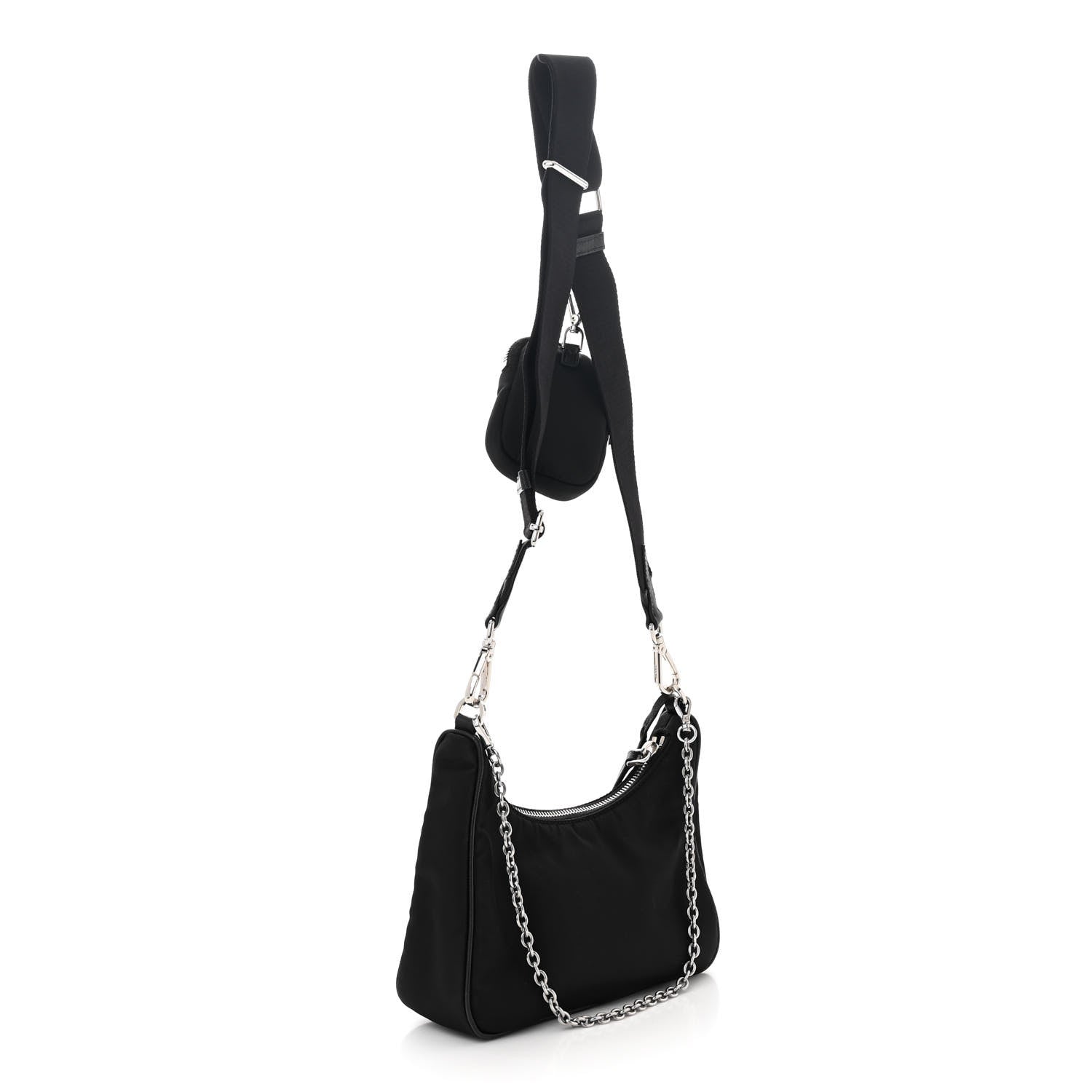 Prada Nylon Re-Edition 2005 Shoulder Bag Black 3 of 11