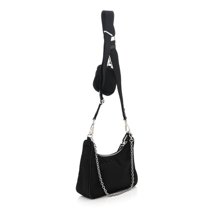 Prada Nylon Re-Edition 2005 Shoulder Bag Black 3 of 11