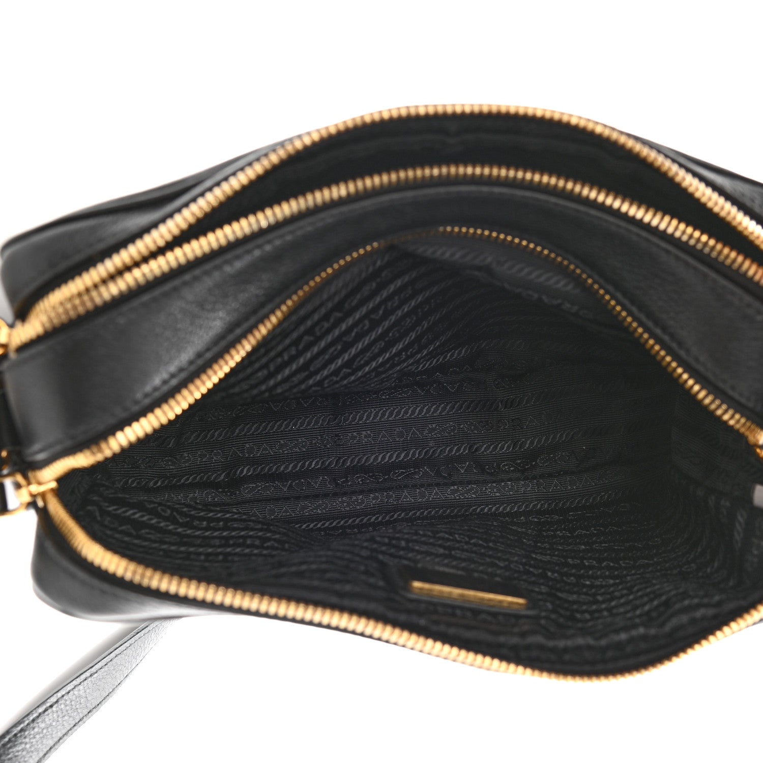 Prada Vitello Phenix Camera Bag Black 6 of 12