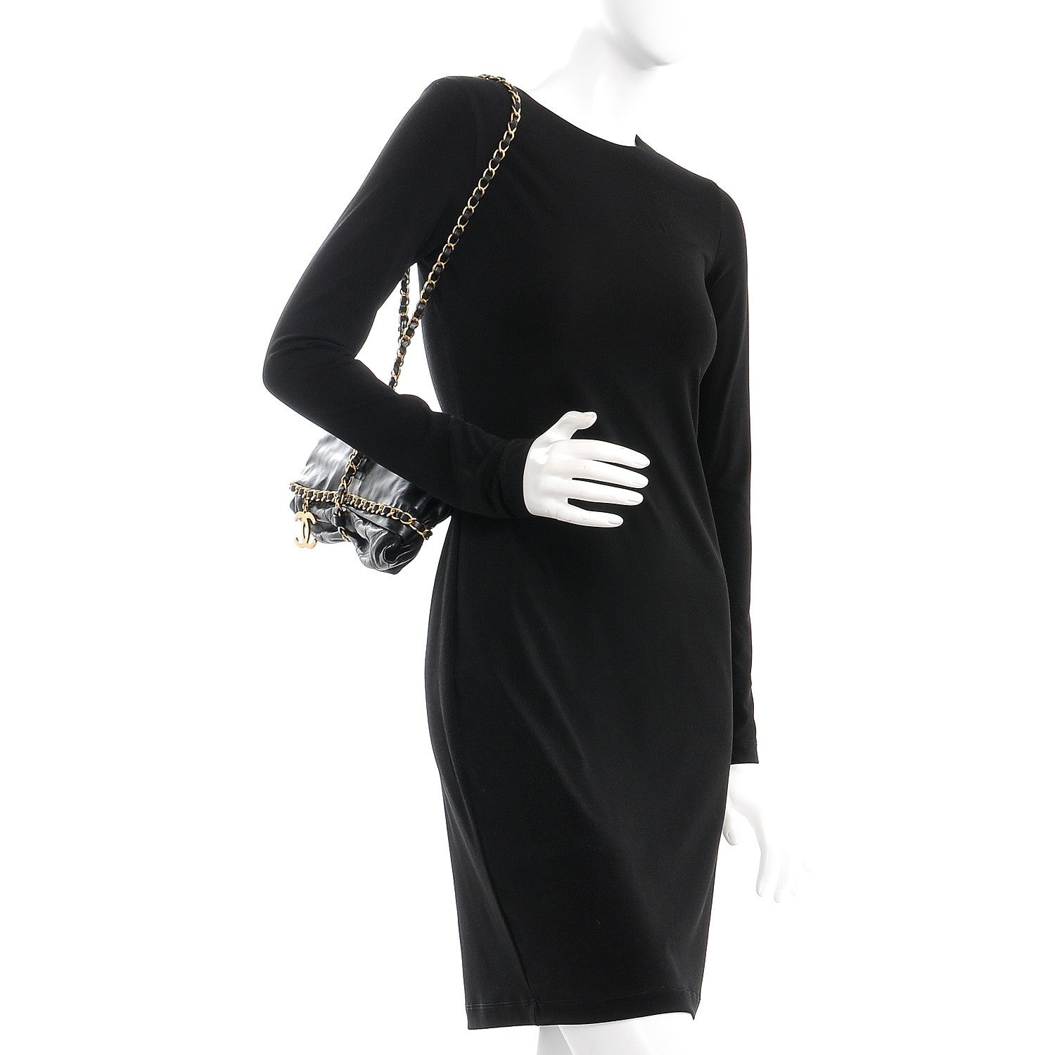Chanel Calfskin Quilted Baluchon Black 2 of 7