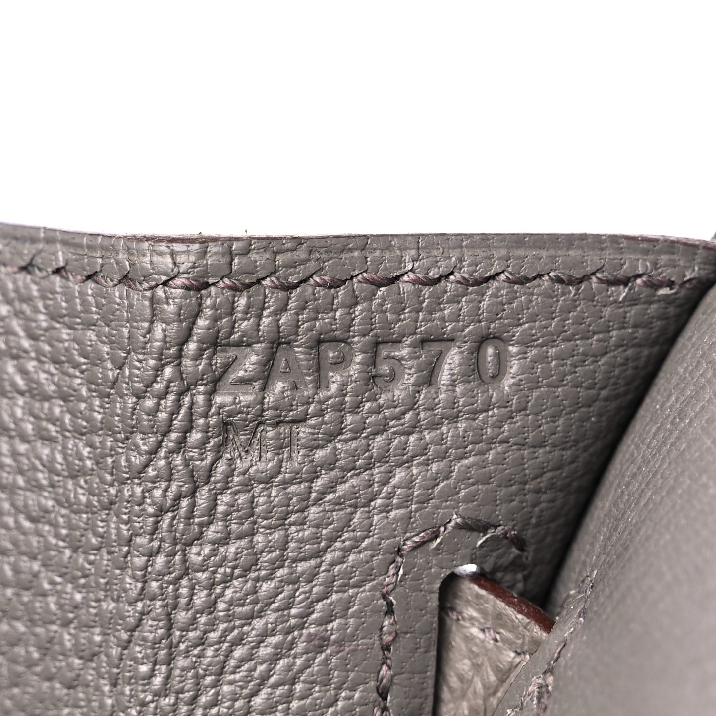 Epsom Birkin Sellier 25 Etain