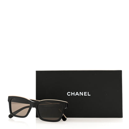 Chanel Acetate Polarized Square Sunglasses 5417 Black 7 of 7