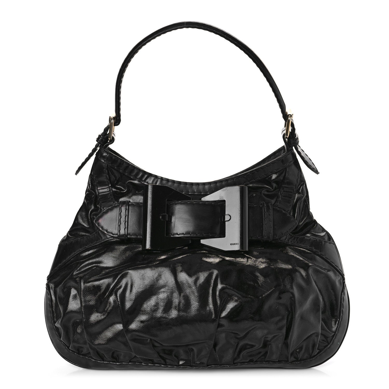Gucci Dialux Queen Bow Hobo Black 1 of 11