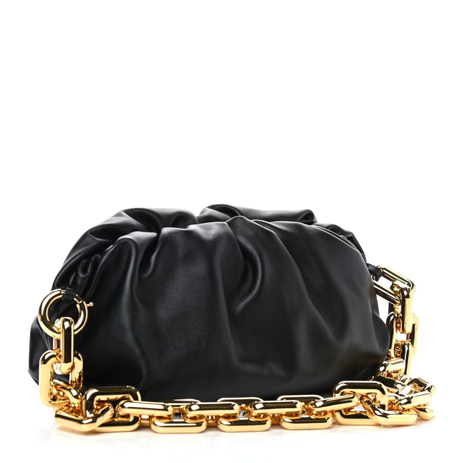 Bottega Veneta Calfskin The Pouch Chain Black 3 of 9